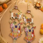 Shreenath ji hanging for door decor /home decor/festival decor/ Diwali decor / Shreenath ji with cow Hanging for door hangings /Housewarming or more