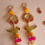 Parrot Hanging for Door side|wall decor|Home decor|Pack of 2 pair(4pc)|Diwali Decor|Enhance Your Space with Graceful Touches