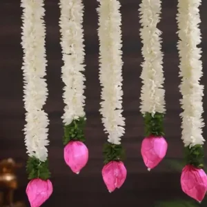 Handmade Wall Decor Lotuss with jhumki Style Hanging for Home Decor,Diwali Decor,Wedding and All Festival Decor